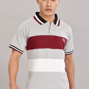 PR40 || GREY MELANGE CUT|| 100% Cotton T-Shirt