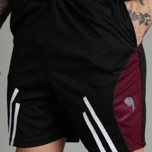 SH 002 ||Black\Maroon|| Shorts