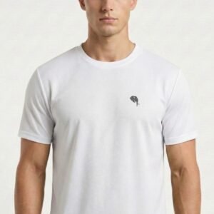 RHSO2A || WHITE|| Round Neck Half Sleeve