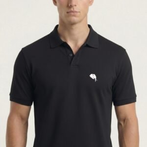 PR3 SS 007-B ||BLACK|| 100% Cotton Polo T-Shirt