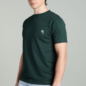 RHSO2 ||BOTTLE GREEN|| Round Neck Half Sleeve-CS