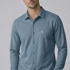 TS001 ||ICE BLUE|| Full Sleeve Shirts || 100% Cotton