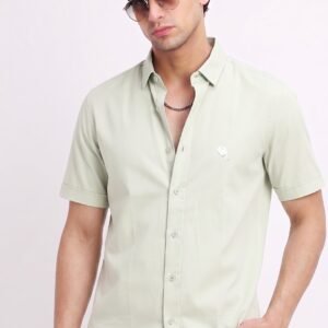 LS005||Solid Carmel|| Half Sleeve Shirts || 100% Cotton