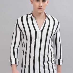 PR3-05||WHITE &BLACK|| Full Sleeve Shirt